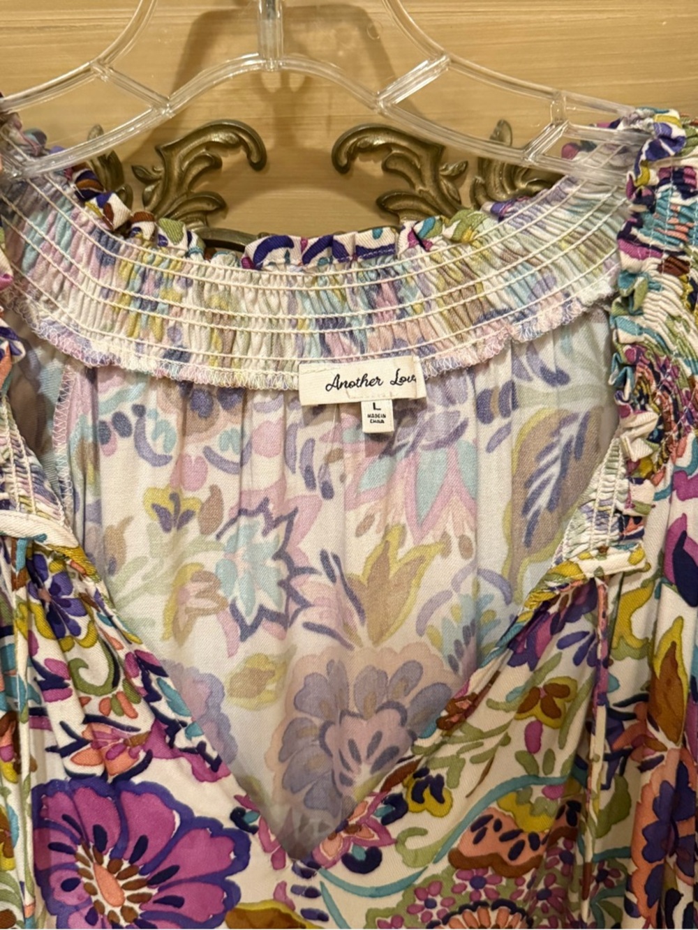 Colorful Floral Blouse - Multicolor - Picture 2 of 5